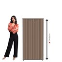 Ver imagem 6 de Armário Alto para Escritório com 2 Portas Pivotantes P25 Cinza/Walnut/Grafito