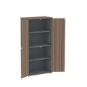 Ver imagem 5 de Armário Alto para Escritório com 2 Portas Pivotantes P25 Cinza/Walnut/Grafito