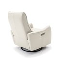 Ver mais imagens de Poltrona do Papai Reclinável Sala de Estar Plaza Usb e Usb-c Gira Balança Couro Off White G40 - Gran