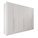 Ver imagem 1 de Guarda-Roupa Moscou Ripado Plus 6 Portas 6 Gavetas MDF