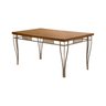 Mesa de Jantar Retangular 6 Cadeira Gourmet Geane Aço Nobre - 3