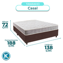 Ver imagem 3 de Conjunto Cama Box Marrom Casal + Colchão D33 D33 Inducol