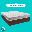 Ver imagem 4 de Conjunto Cama Box Marrom Casal + Colchão D33 D33 Inducol