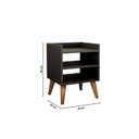 Ver imagem 3 de Mesa de Cabeceira Retrô Pés Palito de Madeira Mesinha Lateral Várias Cores Preto