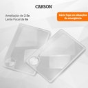 Ver imagem 6 de Par de Lentes 2.5x Lente 6x para Levar na Carteira - Carson