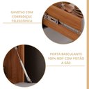 Ver mais imagens de Cozinha Modulada 7 Peças com 1 Cristaleira 3 Balcões e 3 Armários Aéreos Brilhante