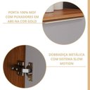 Ver imagem 7 de Cozinha Modulada 7 Peças Brilhante 1 Cristaleira 3 Balcões 3 Armários Aéreo Cinamomo/Platina