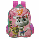 Ver imagem 1 de Mochila Escolar Infantil Gatos Pink IS37081 (407090)