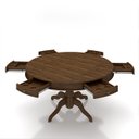 Ver imagem 7 de Mesa de Jogos Carteado 6 Lugares Bellagio com Gavetas e Tampo Reversível Base Estrela com Tecido Nog