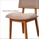 Ver mais imagens de Kit 4 Cadeiras Madeira Maciça e Estofada Luxo Bréscia Espresso Móveis 