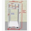 Ver imagem 2 de Bancada Adegueira Moderna Embutir Adega Vinhos Espelho