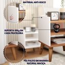 Ver imagem 4 de Mesa de Cabeceira Retrô Pés Palito de Madeira Mesinha Lateral Várias Cores Branco