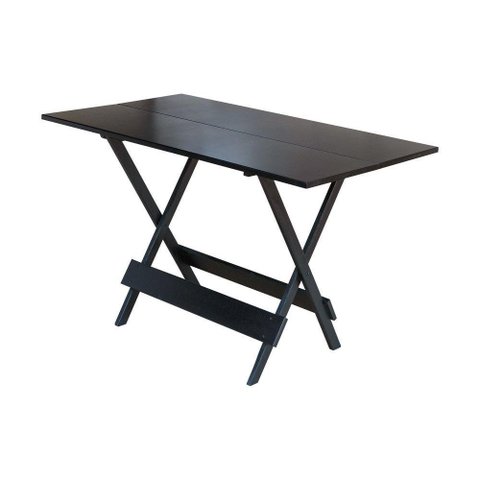 Mesa Dobrável De Madeira Maciça 1,20X70 - Tabaco - Marrom