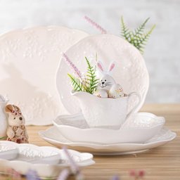 Prato Fundo Lyor de Porcelana New Bone Butterfly Flower 8517 - 6