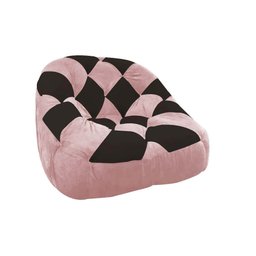 Kit 02 Poltrona Paloma Escritório Sala Pé Plástico Suede Rosa Bebê e Suede Marrom - DOMINIC DECOR - 2