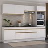 Armário de Cozinha Completa 5 Peças com Rodapé Mp2180 Made Multimóveis Branco/dourado - 2