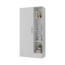 Ver imagem 2 de Sapateira para Quarto 1 Porta 7 Prateleiras Espresso Móveis Branco