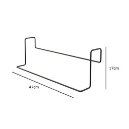 Toalheiro Simples para Box de Banheiro - Stolf Preto - 3