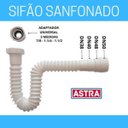 Ver mais imagens de Kit 3un Sifão Sanfonado Extensivo Universal Abs Branco Astra
