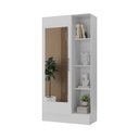 Ver imagem 2 de Sapateira para Quarto 1 Porta com Espelho Espresso Móveis Branco