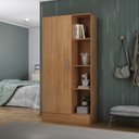 Ver imagem 1 de Sapateira para Quarto 1 Porta 7 Prateleiras Espresso Móveis