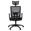 Ver imagem 5 de Cadeira Escritório Nr-17 Giratória Presidente Anm312 Anima Dallas Tela Preta Base Rodízio