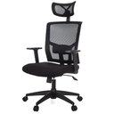 Ver imagem 1 de Cadeira Escritório Nr-17 Giratória Presidente Anm312 Anima Dallas Tela Preta Base Rodízio