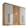 Guarda-roupa Casal MDF Ripado 6 Portas 6 Gavetas Paris Plus  - 6
