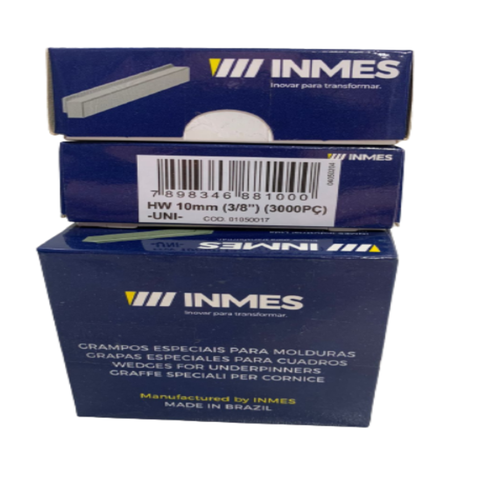 Kit com 3 Cxs do Grampo Inmes Hw 10mm - ( 9.000 Pcs )