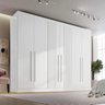 Guarda-roupa Casal MDF Ripado 6 Portas 6 Gavetas Paris Plus  - 4