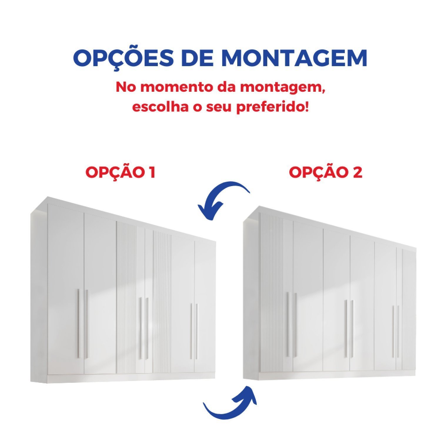 Guarda-roupa Casal MDF Ripado 6 Portas 6 Gavetas Paris Plus  - 3