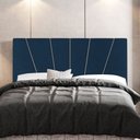 Ver imagem 2 de Cabeceira Cama Box Casal Dallas 140cm Veludo Azul - Desk Design