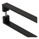 Ver imagem 2 de Puxador De Porta Pivotante Alumínio Inoxidável Preto 50cm