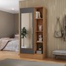 Sapateira para Quarto 1 Porta com Espelho Espresso Móveis - 1