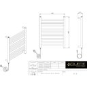 Ver imagem 2 de Toalheiro Elétrico Essencial 220v Aquece - 09 Barras Redondas
