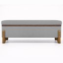 Ver imagem 5 de Puff Recamier Baú Versallies 200 Cm para Sala Quarto Pé de Cama Hall de Entrada Bouclé Premium Luxo