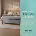 Ver imagem 7 de Puff Recamier Baú Versallies 200 Cm para Sala Quarto Pé de Cama Hall de Entrada Bouclé Premium Luxo