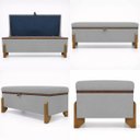 Ver imagem 6 de Puff Recamier Baú Versallies 200 Cm para Sala Quarto Pé de Cama Hall de Entrada Bouclé Premium Luxo