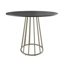 Ver imagem 2 de Base Cone Mesa Jantar Cozinha Aço para Tampo Vidro ou Madeira 50cm