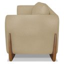 Ver imagem 4 de Poltrona para Sala Base de Madeira Izzy S06 Linho Dourado - Mpozenato