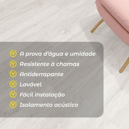 Piso Vinílico Auto Adesivo Régua Madeira Manta Caixa 5m² Brinovar - 5