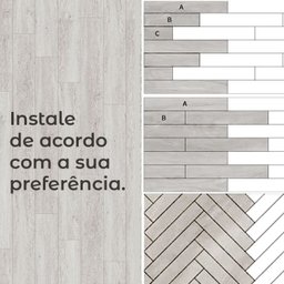 Piso Vinílico Auto Adesivo Régua Madeira Manta Caixa 5m² Brinovar - 6