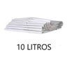 Saco Lixo Branco para Cozinha Banheiro 10 Litros - 100 Und. Cor:branco - 1