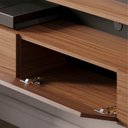 Ver imagem 5 de Painel Home Suspenso Para Tv 70 Pol. 180cm Buriti C05 Noce Milano/preto Fosco - Mpozenato