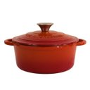 Ver imagem 4 de Jogo de Panelas Ferro Fundido Esmaltado 4 Peças Laranja