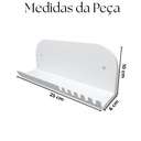 Ver imagem 4 de Suporte de Parede Aço Resistente Formato Chaveiro Organizador Chaves Casa Decoração Branco