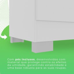 Guarda-roupa Casal 6 Portas 2 Gavetas Estrela Premium - 11