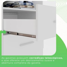 Guarda-roupa Casal 6 Portas 2 Gavetas Estrela Premium - 10