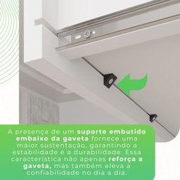 Guarda-roupa Casal 6 Portas 2 Gavetas Estrela Premium - 9