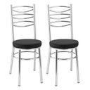 Ver imagem 1 de Kit 2 Cadeiras Cromadas Cc34 - A101